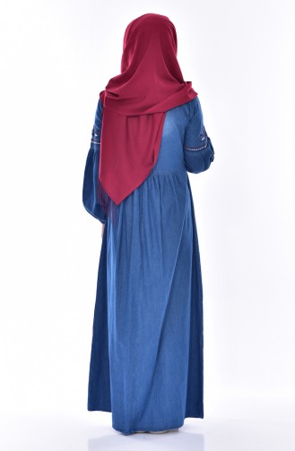 فستان أزرق كحلي 3629-02