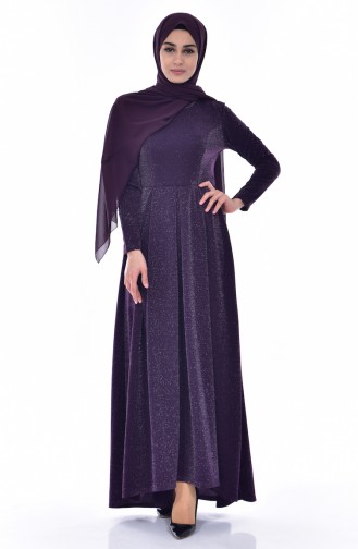 Pleated Dress 1952-02 Purple 1952-02
