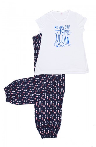 Navy Blue Pajamas 4104-01