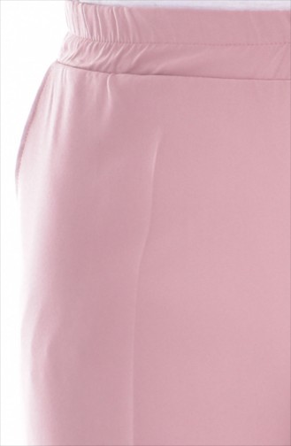 Plus Size Elastic Pocket Trousers 3103-03 Powder 3103-03