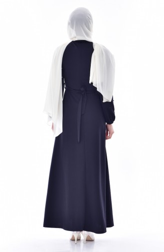 Black Hijab Dress 7797-04