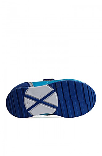 Kinetix 8P Poldy Kids Sport Shoes 100299580 Blue Saks Neon Green 100299580