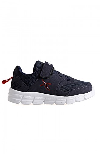 Kinetix 8P Kids Sport Shoes 100315111 Navy Blue Red 100315111