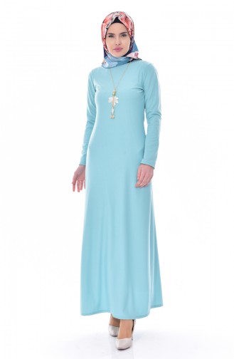 Mint Green Hijab Dress 4450-07