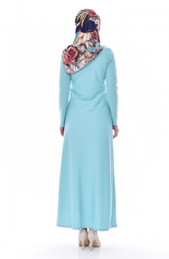 Mint Green Hijab Dress 4450-07