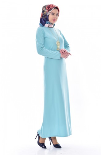 Mint Green Hijab Dress 4451-06