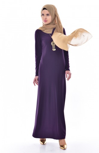 Purple Hijab Dress 4451-03