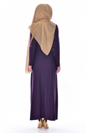 Purple Hijab Dress 4451-03