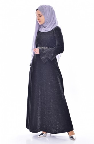 Robe Hijab Noir 4885-01