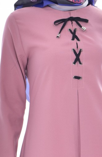 Ensemble Deux Pieces Tunique Pantalon 9021-09 Rose Pâle 9021-09