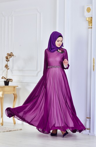 Purple İslamitische Avondjurk 1713167-02