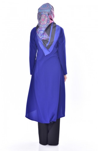 Tunik Pantolon İkili Takım 9021-06 Saks