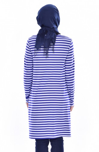 BWEST Striped Tunic 8146-05 Saks 8146-05
