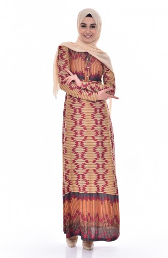 Mink Hijab Dress 5199-02