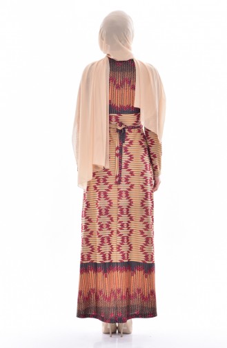 Mink Hijab Dress 5199-02