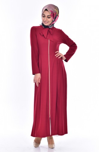 Claret red Abaya 6005-11