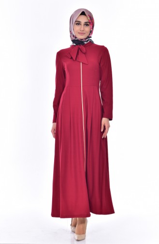 Claret red Abaya 6005-11