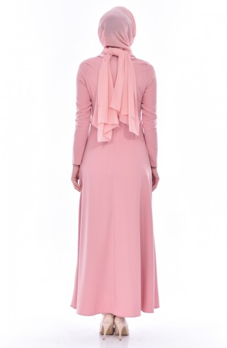 Pink Hijab Dress 0035-07