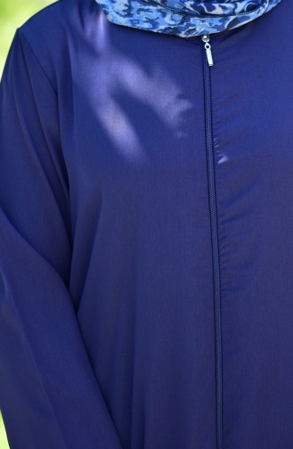 Abaya mit Reißverschluss 6026-03 Dunkjel Blau 6026-03