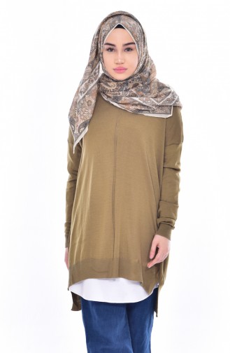 Henna Green Knitwear 4555-05