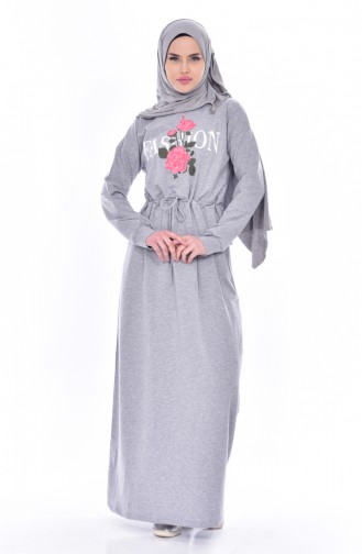 Robe Hijab Gris 8117-06