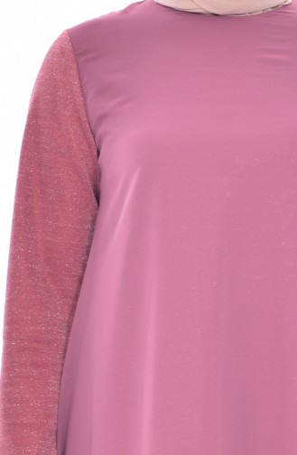 Tunique Asymétrique Grande Taille 20708A-02 Rose Pâle 20708A-02