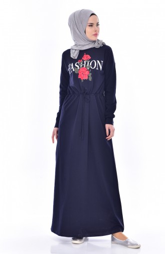 Robe Hijab Bleu Marine 8117-05