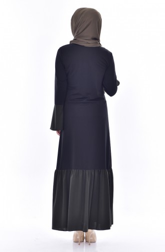 Khaki Hijab Dress 0154-10