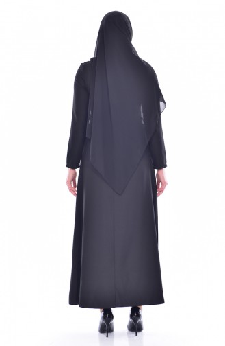 Black Hijab Dress 0501-04