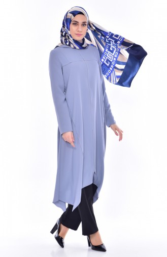 Cape mit Kapuzen 35827-02 Helles Blau 35827-02