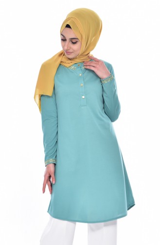 Embroidered Tunic 0660-03 Green 0660-03