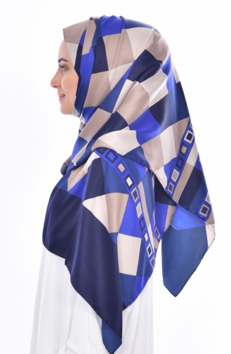 Navy Blue Sjaal 14