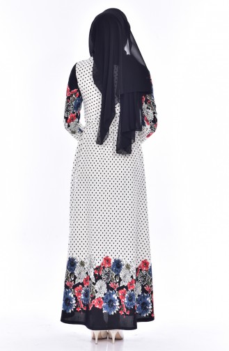 Blue Hijab Dress 0235-03