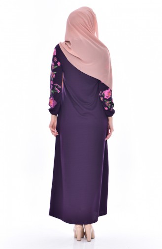 Purple Hijab Dress 2169-05