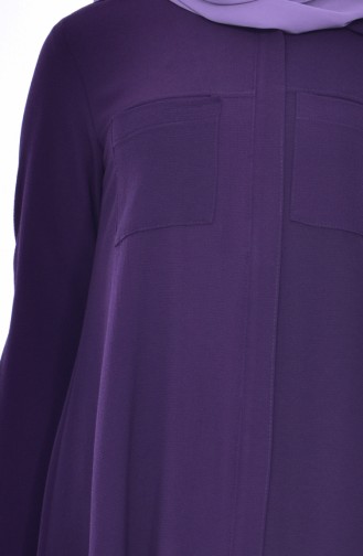 BWEST Hidden Zippered Tunic 8124-10 Purple 8124-10