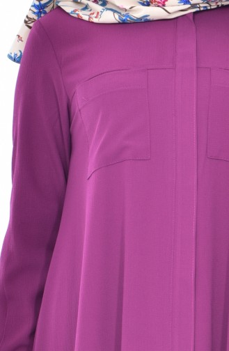 BWEST Hidden Zippered Tunic 8124-02 Plum 8124-02