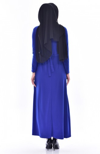 Saxe Hijab Dress 5154-09