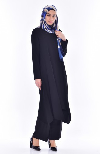 SUKRAN Hooded Cape 35827-03 Black 35827-03