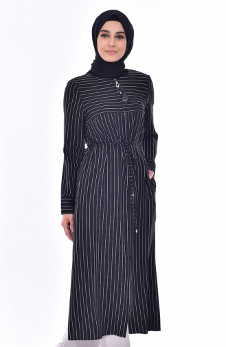 SUKRAN Striped Cape 35825-03 Black 35825-03