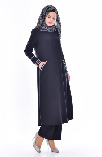 SUKRAN Garnished Cape 35815-01 Black 35815-01