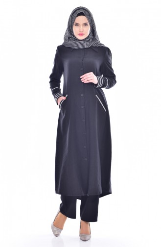 SUKRAN Garnished Cape 35815-01 Black 35815-01