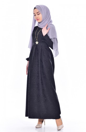 Necklace Jacquard Dress 5508-06 Black 5508-06
