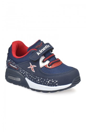 Kinetix 7P Largo Kids Sport Shoes 100243265 Navy Blue Red 100243265