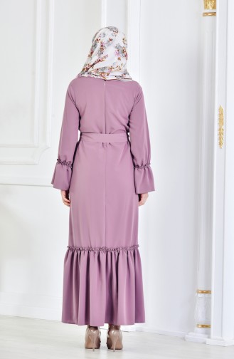 Geraftes Kleid 1002-02 Rosa 1002-02