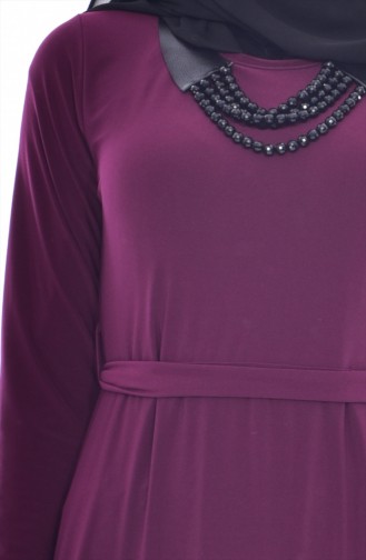 Purple Hijab Dress 5154-04