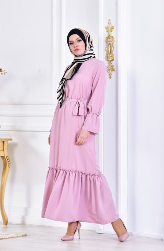 Powder Hijab Dress 1002-01
