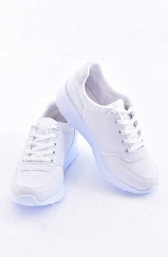 Women´s Sports Shoes 0776-01 White Biege 0776-01