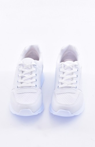 Women´s Sports Shoes 0776-01 White Biege 0776-01