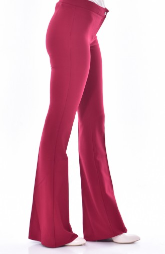 Pantalon Pattes éléphan 3990-14 Bordeaux 3990-14