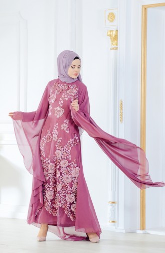 Habillé Hijab Rose Pâle 52693-02